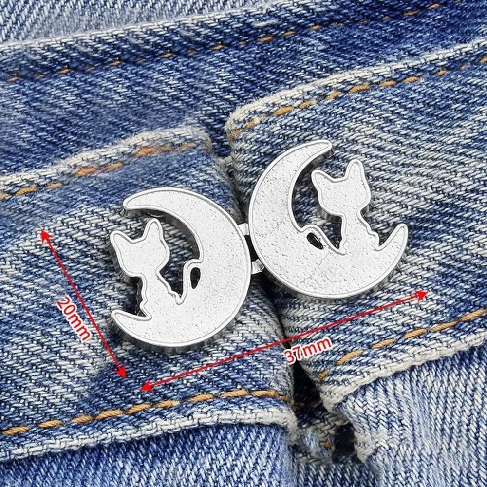 Removable Metal Waist Tightening Button Clip for Jeans | Women