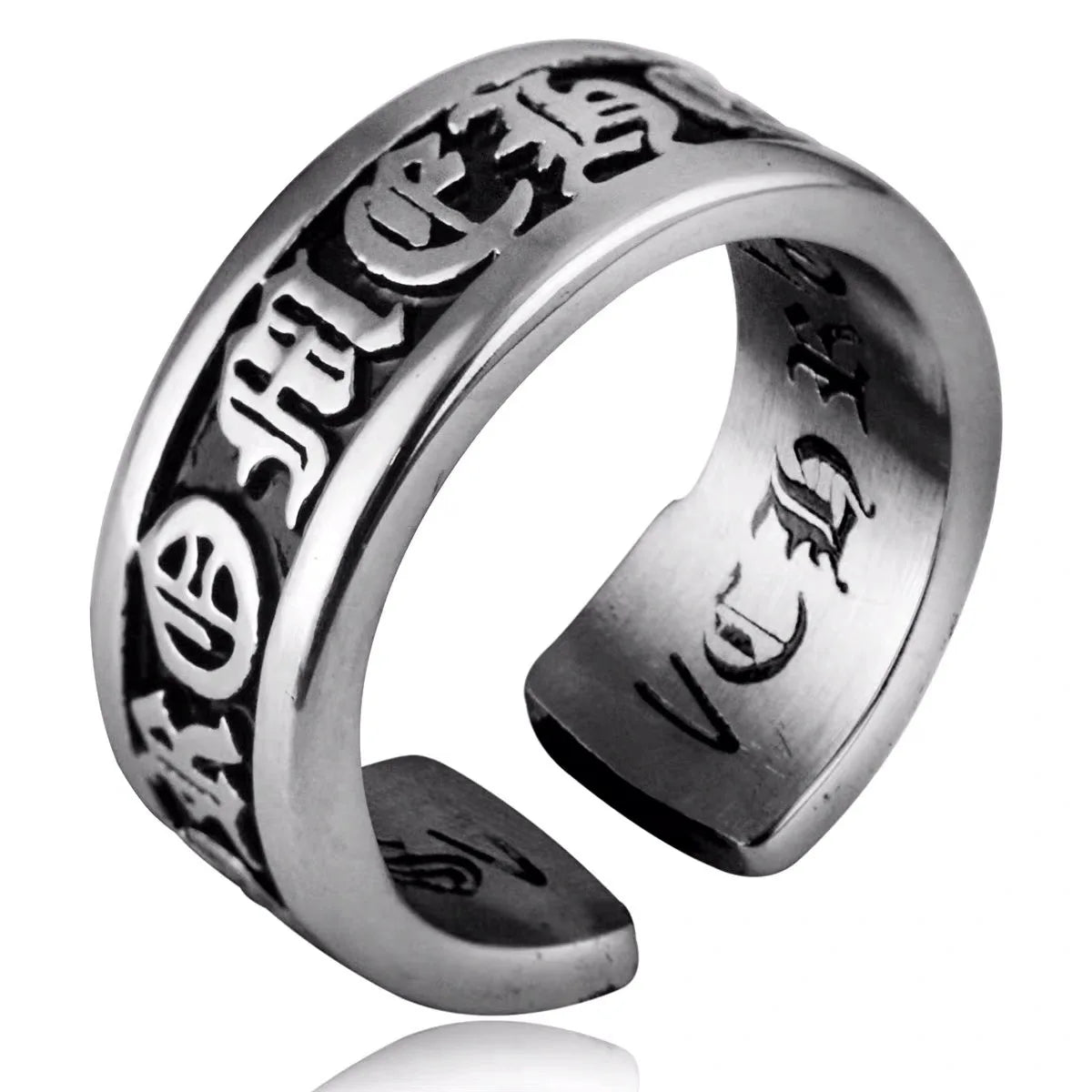 Vintage Punk Adjustable Ring – Eagle Tiger Snake Charm