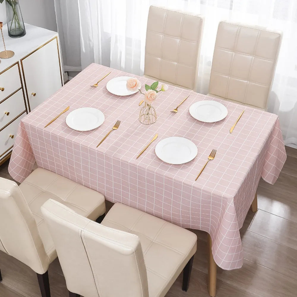 PEVA Waterproof Tablecloth – Floral Rectangle Table Cover