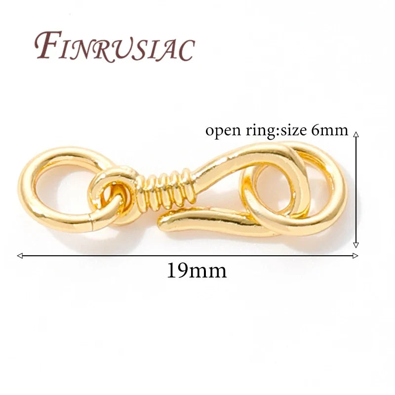 14K Gold Plated Necklace Clasp Connectors – DIY Jewelry Findings