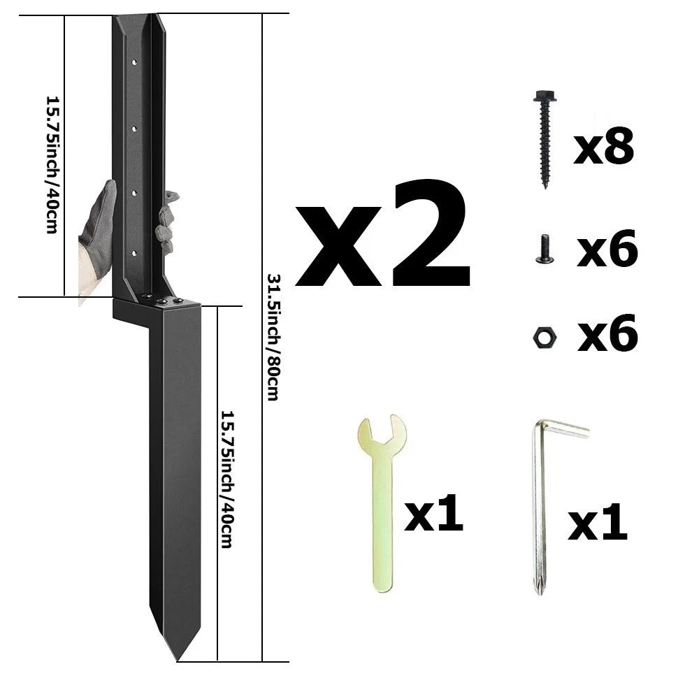 Metal Fence Ground Anchor Kit – Heavy-Duty Grounding Plug