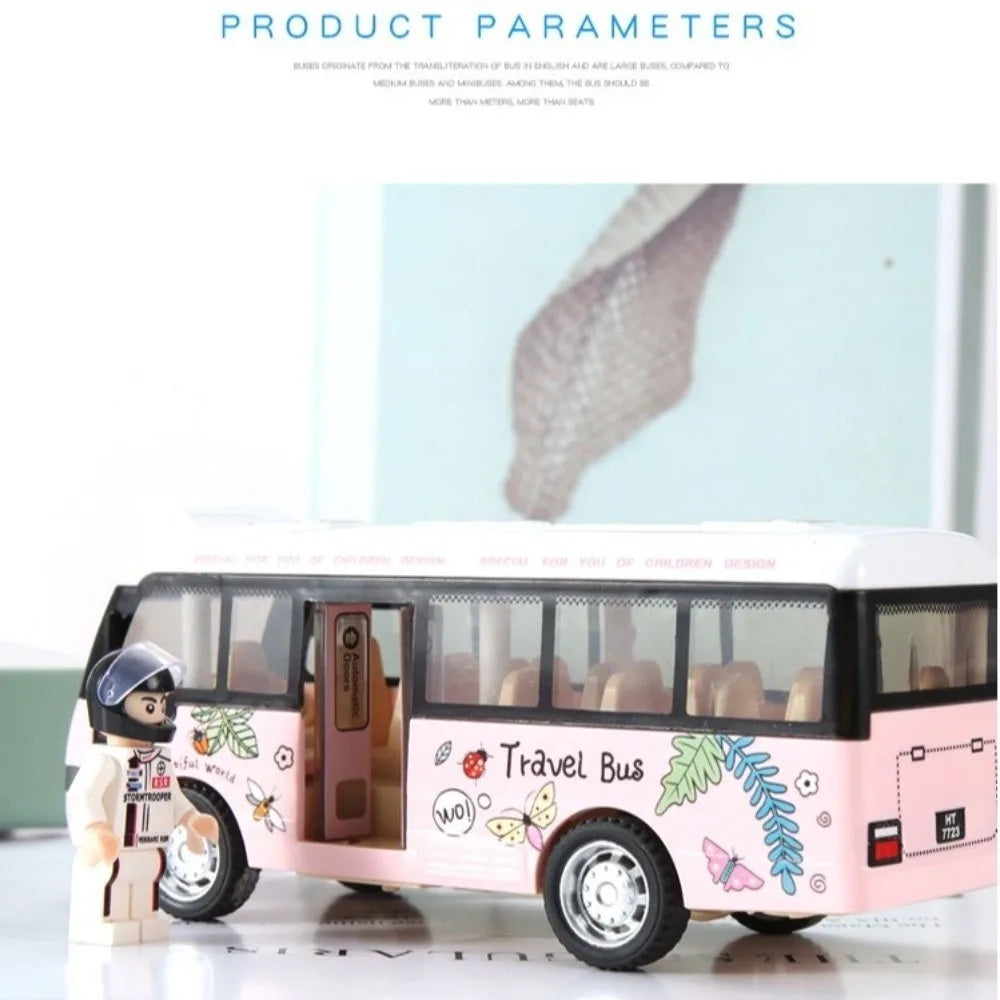 Interactive School Bus Toy – Lights, Sounds & Open Doors