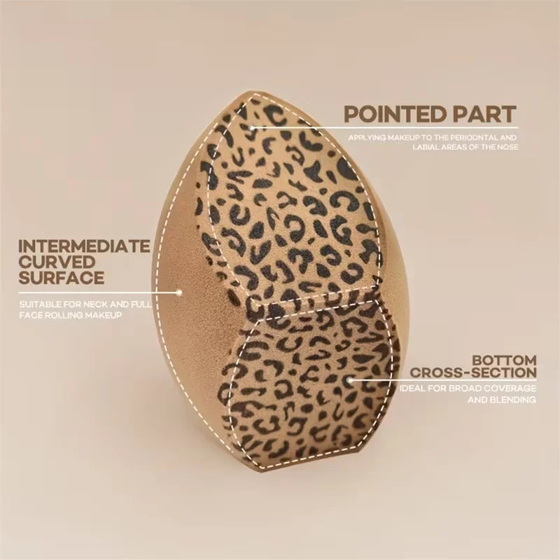 Extra Large Leopard Print Makeup Sponge | Wet & Dry Blender