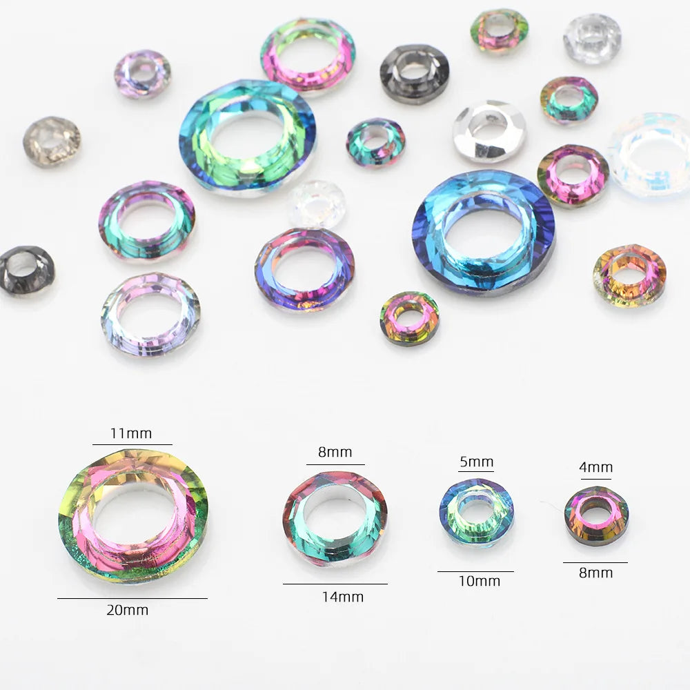5PCS AB Crystal Round Glass Spacer Beads 14/20mm – DIY Jewelry