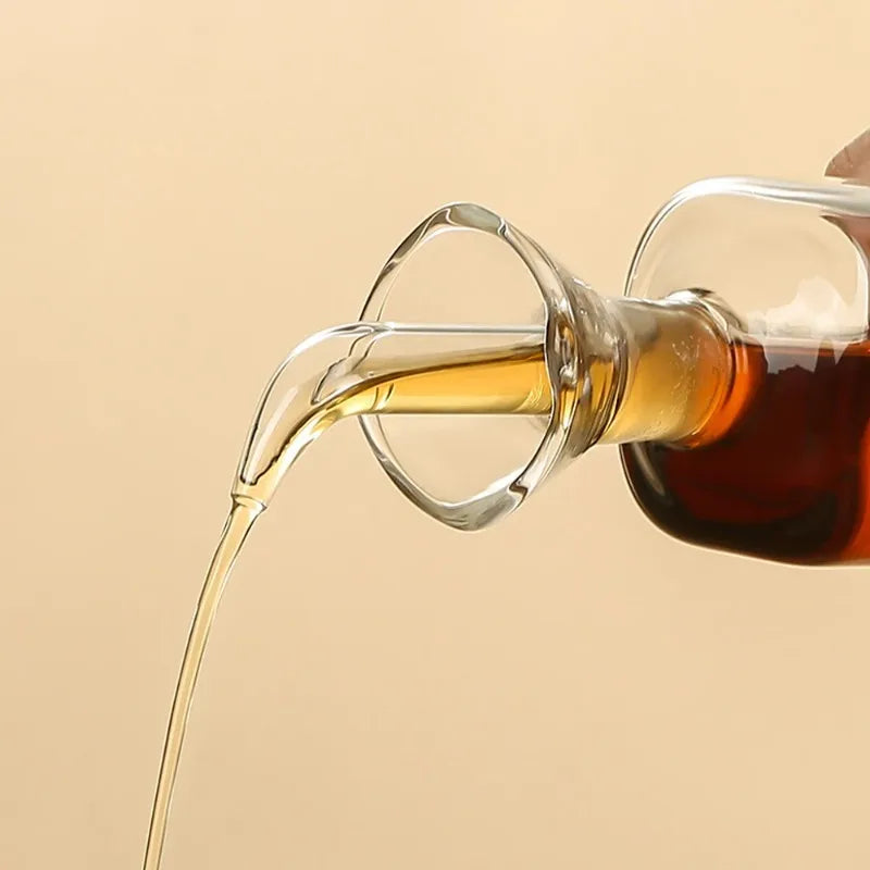 Borosilicate Glass Olive Oil Dispenser – Non-Drip & Leak Proof