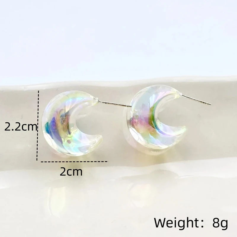 Nixie Resin Waterdrop Drop Earrings – Lightweight Fashion