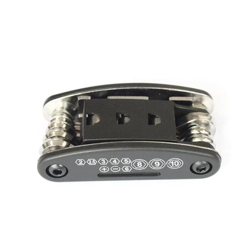 16-in-1 Bicycle Multitool – Hex Wrench, Spoke & Tyre Levers