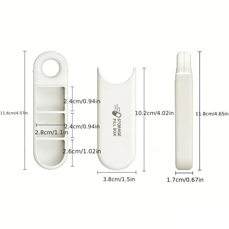Portable Daily Pill Organizer – 3-Meal Supplement & Vitamin Case