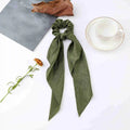 Korean Polka Dot Scrunchies – Women's Elastic Hair Ties & Scarf