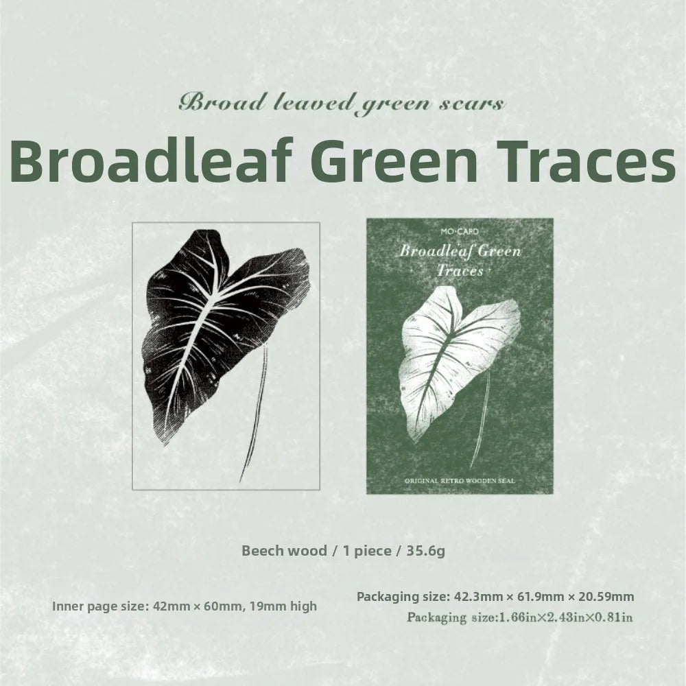 Wooden Rubber Craft Stamps – Flower Butterfly Leaves Designs