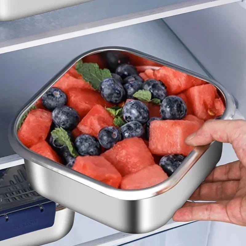 Stainless Steel Lunch Box Large Bento Box with Lid & Handle
