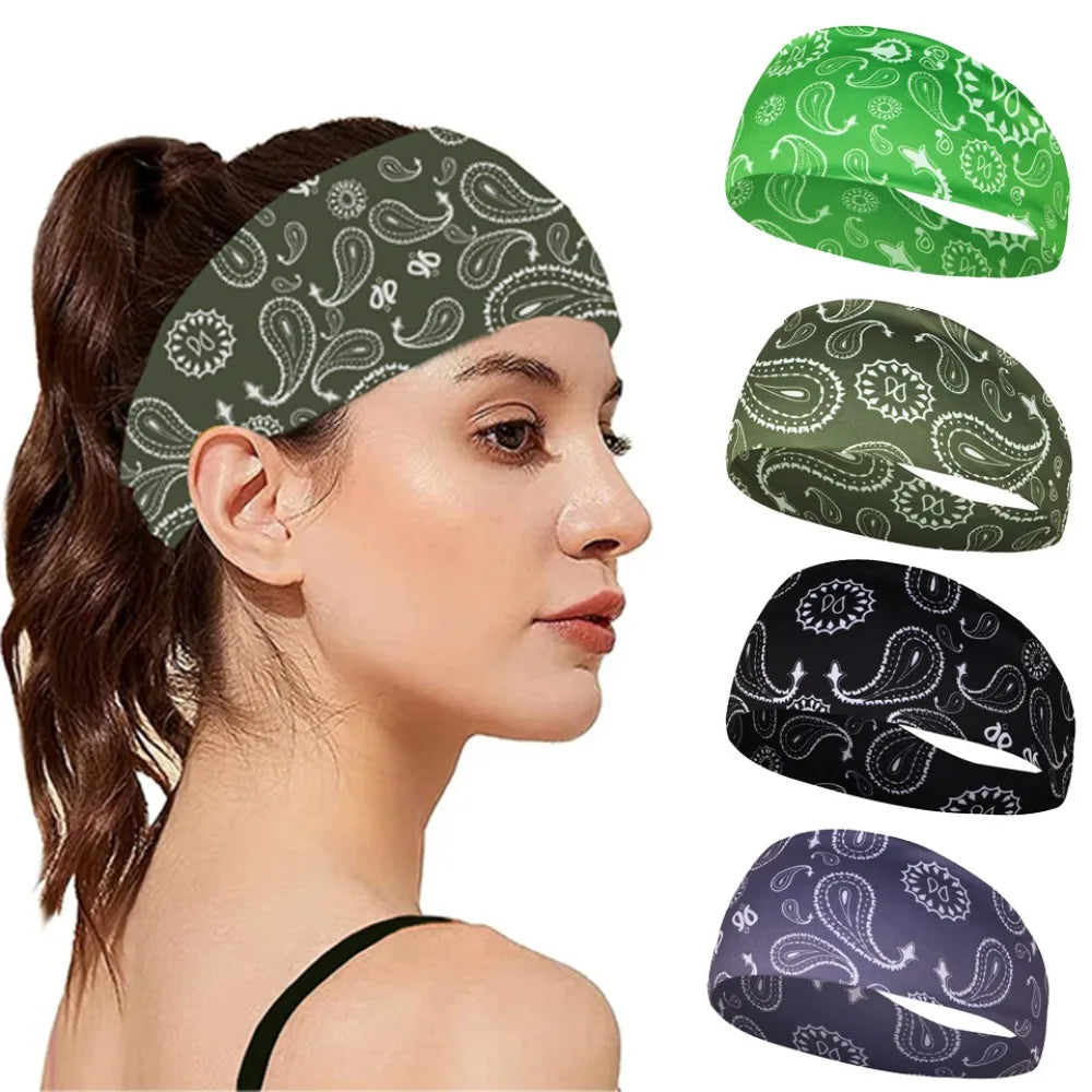 Elastic Sweatproof Sports Headband – Yoga & Fitness Hair Band