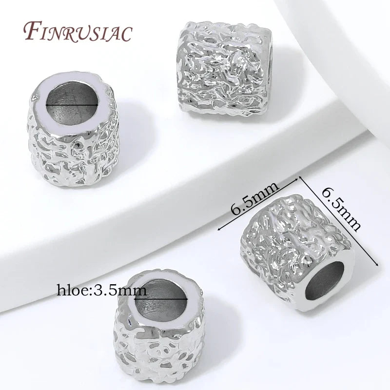 18K Gold Plated Zircon Oval Charm & Spacer Beads | DIY Jewelry