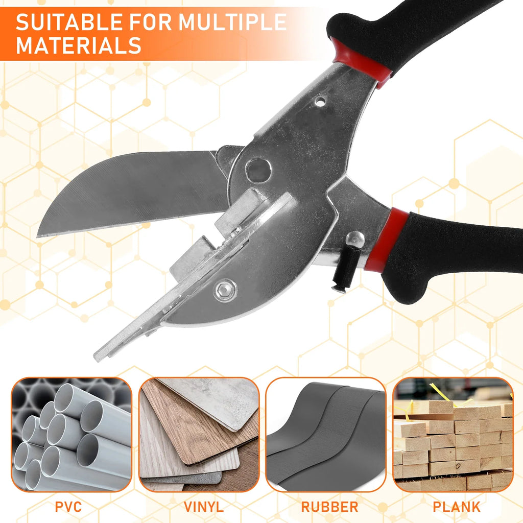 Miter Shears 45°–135° Multi-Angle Molding & Trim Cutter Tool