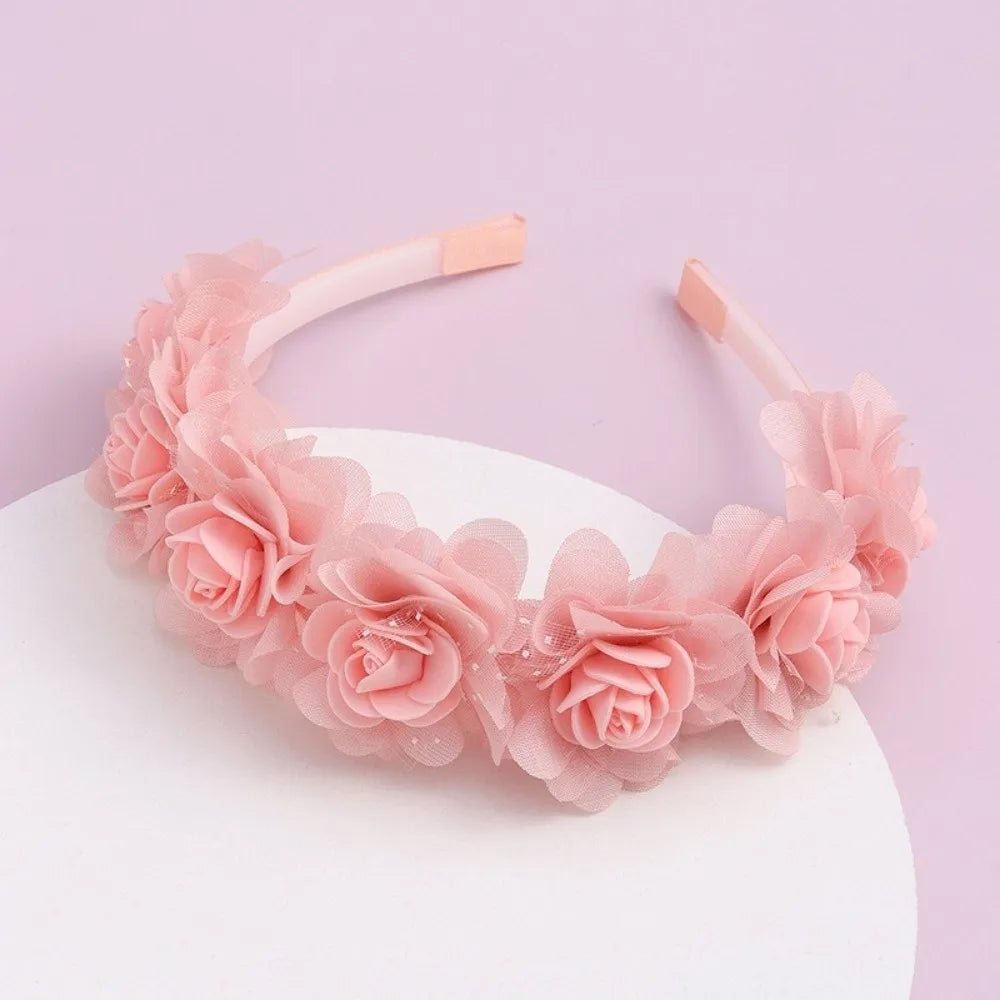 3D Floral Baby Headband – Non-Slip Toddler Hair Hoop