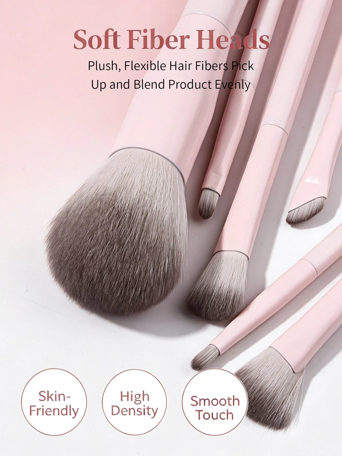 16Pc Makeup Brush Set – Soft Synthetic Hair, Sponge & Puff