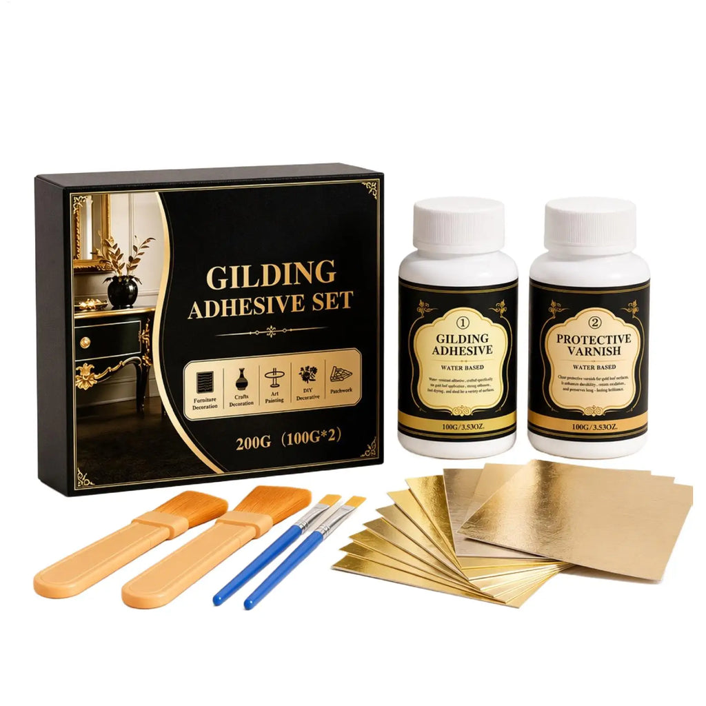 Water-Based Gold Leaf Gilding Adhesive Kit – DIY Crafts