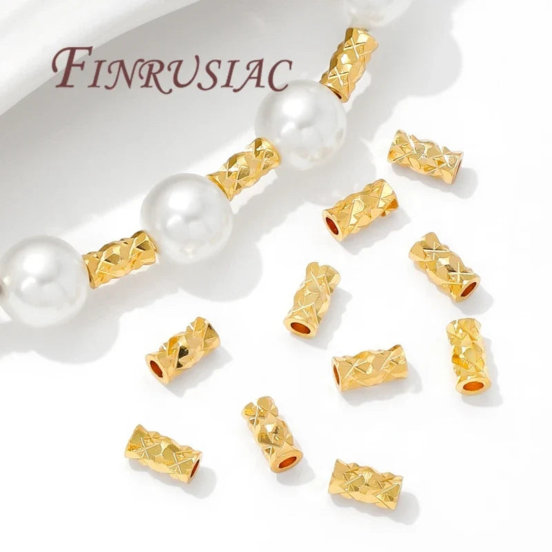 18K Gold Plated Spacer Beads – DIY Jewelry Making (10-30pcs)
