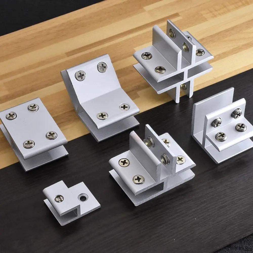 Zinc Alloy Glass Shelf Clamp Bracket for 6–12mm Glass