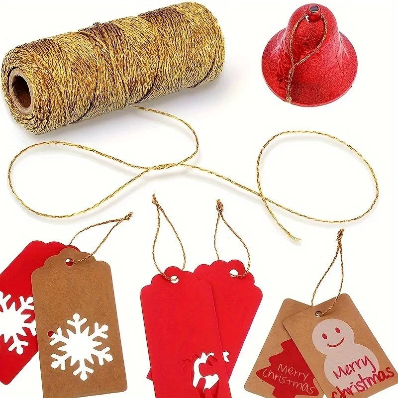 1.5mm 100M Gold Silver Macrame Cord Rope for DIY Crafts