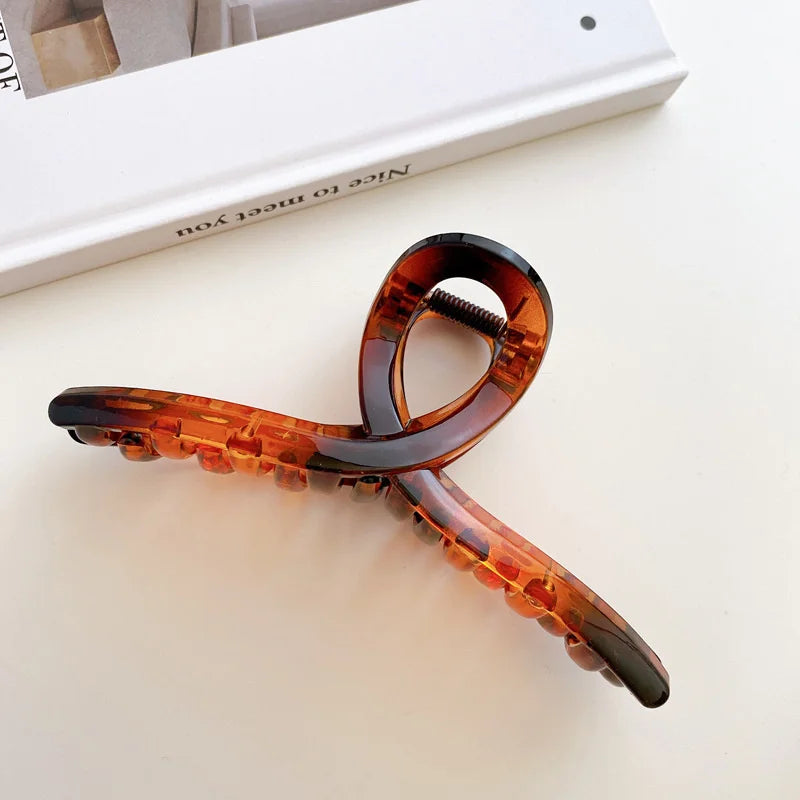 Large Acrylic Hair Claw Clip – Korean Geometric Barrette
