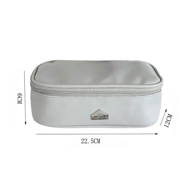 Waterproof PU Makeup Organizer Bag | Large Travel Toiletry Bag