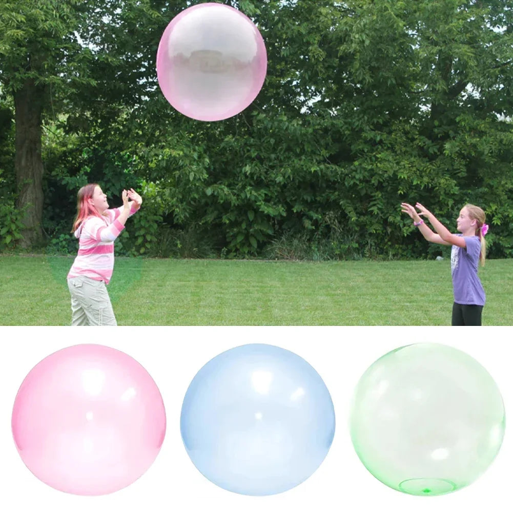 TPR Rubber Bubble Ball – Kids Outdoor Inflatable Water Play Toy