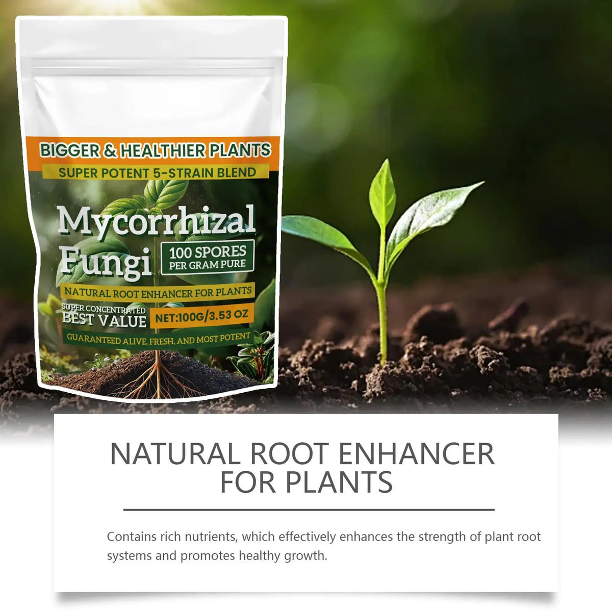 Plant Root Nutrient Growth Enhancer Powder 3.5oz Fertilizer