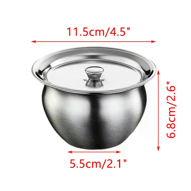 Stainless Steel Steaming Bowl with Lid | Multi-Use Kitchen Bowl