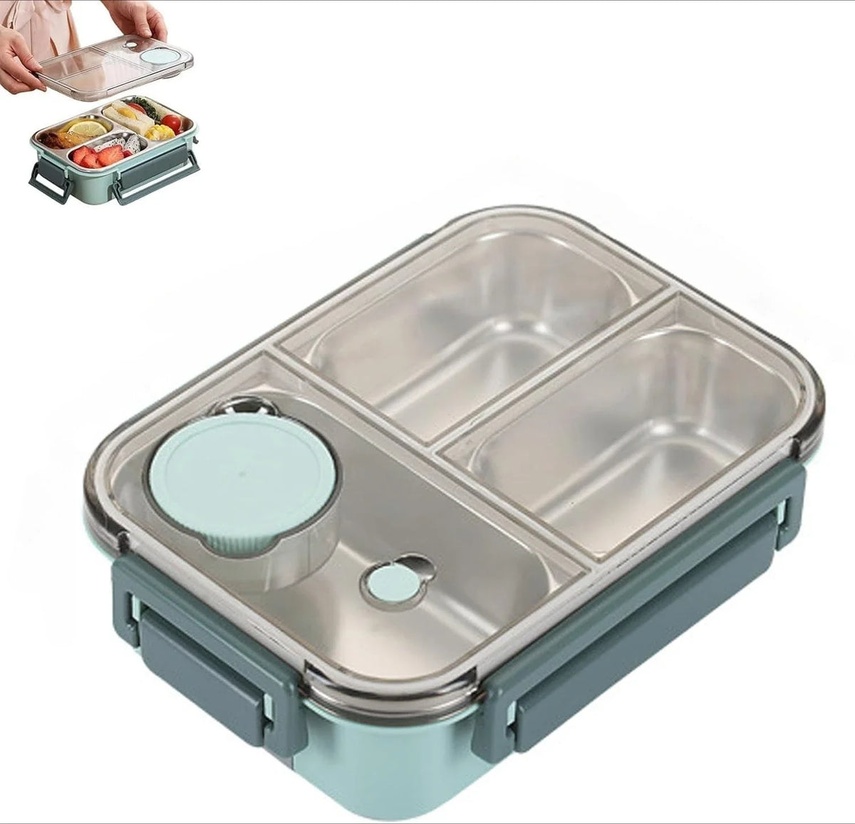Stainless Steel Insulated Bento Lunch Box – Kids & Adults