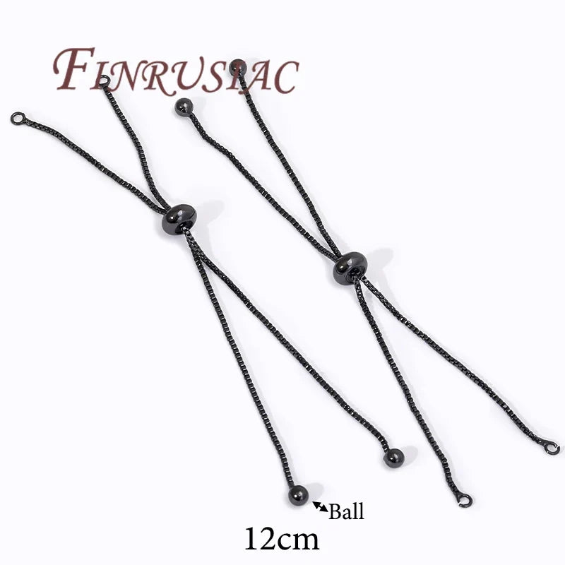 18K Gold Plated Slider Extender Chain Bracelet | 6cm & 12cm