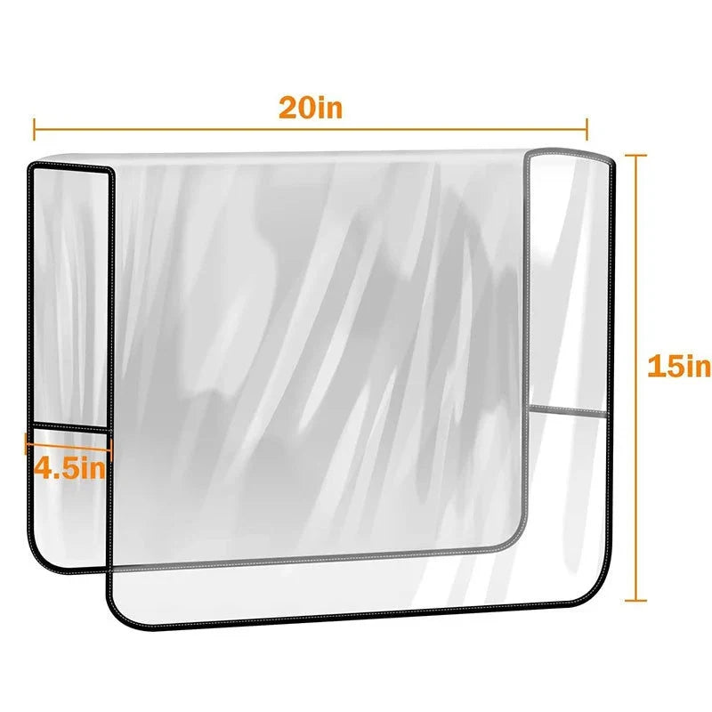 PVC Clear Salon Chair Back Cover – Universal Waterproof Protector