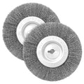 2-Pack Steel Wire Wheel Brush for Bench Grinder – Deburring