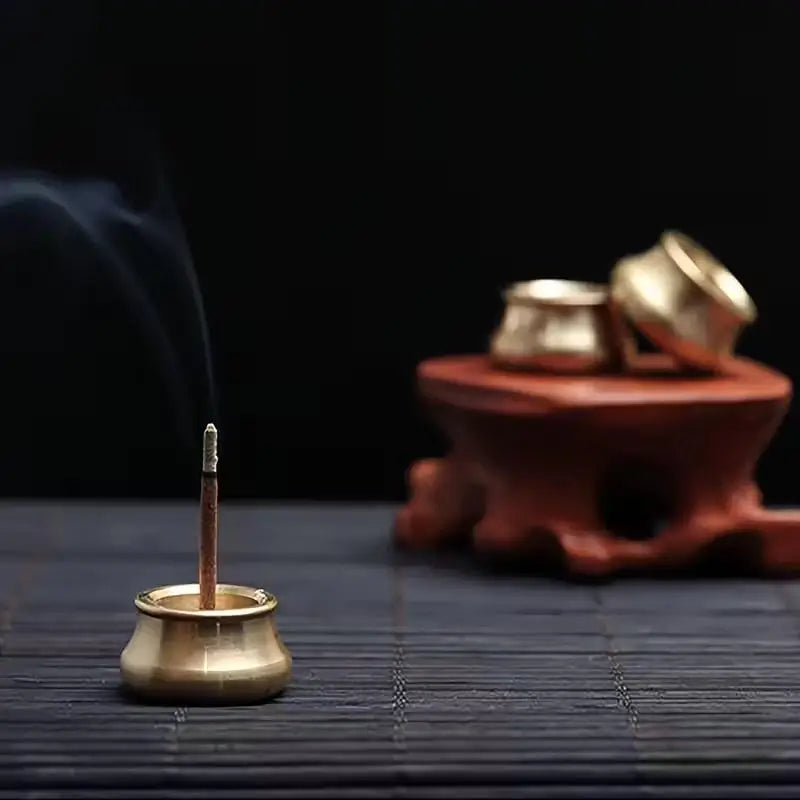 Copper Brass Incense Holder Censer Ash Catcher Home Decor