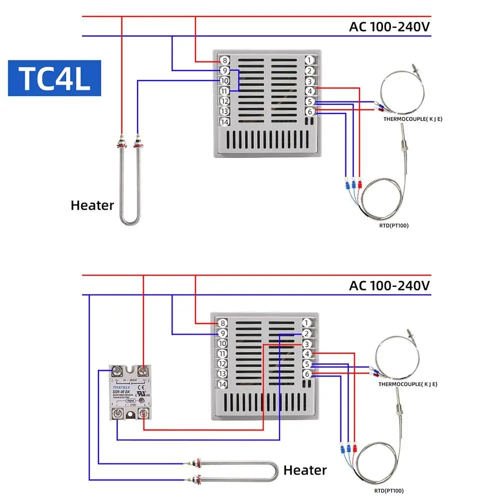 TC Series Digital PID Temperature Controller Dual SSR Relay