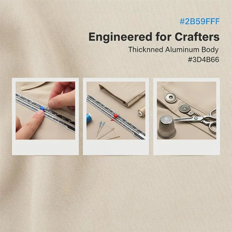 Metal Sliding Gauge 15cm | Sewing & Quilting Measuring Tool