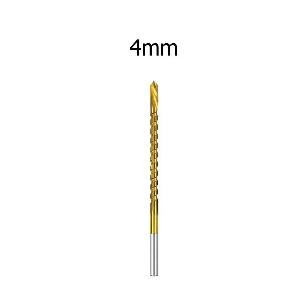 Titanium Coated HSS Twist Drill Bit Set – 6 Sizes 3–8mm