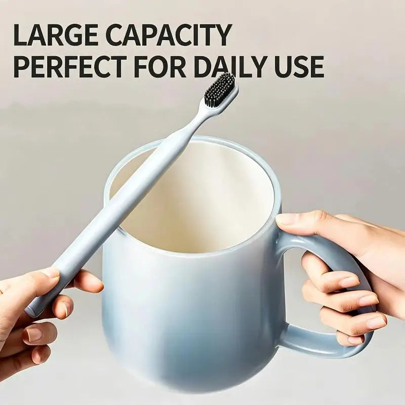 Gradient Jelly Mouthwash Cup – BPA-Free Toothbrush Cup