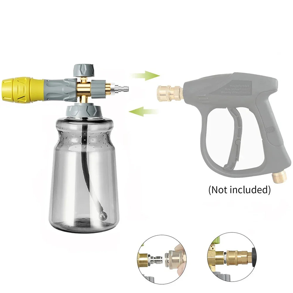 Snow Foam Lance Foam Cannon | Adjustable Pressure Washer Gun