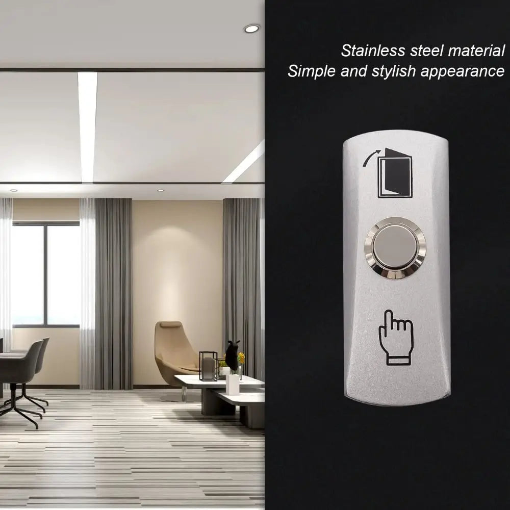 Waterproof Zinc Alloy Push to Exit Button DC 12V Access Control