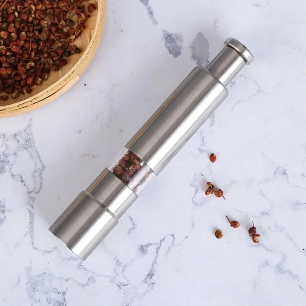 FEB.WIND Manual Salt & Pepper Grinder – One-Handed Steel Mill