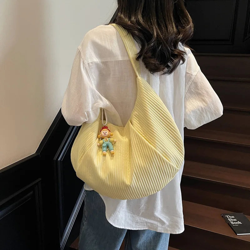 Women's Large Canvas Tote Bag | Casual Shoulder Bag 2025