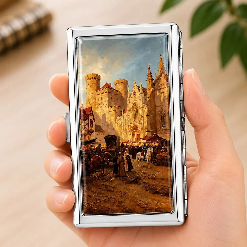 Vintage Metal Card Case – ID, Credit Card & Cash Holder