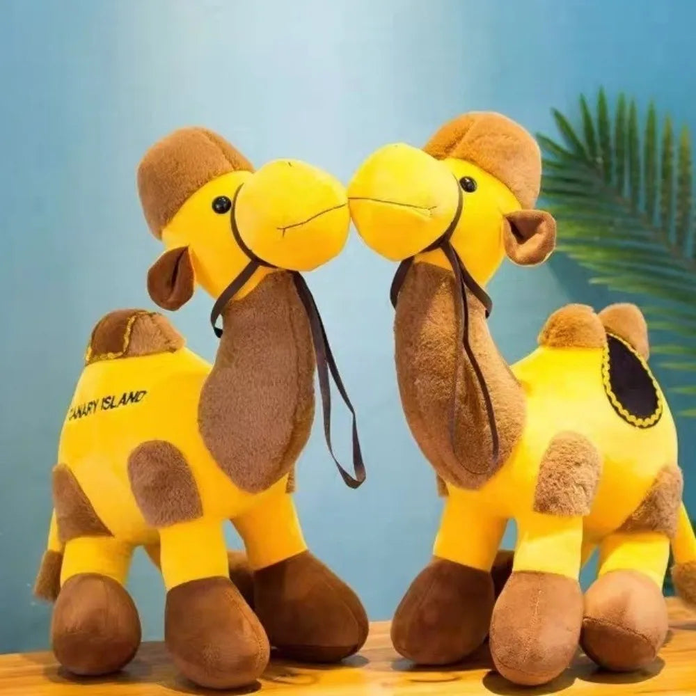 30cm Double Hump Plush Camel Stuffed Animal Toy with Saddle