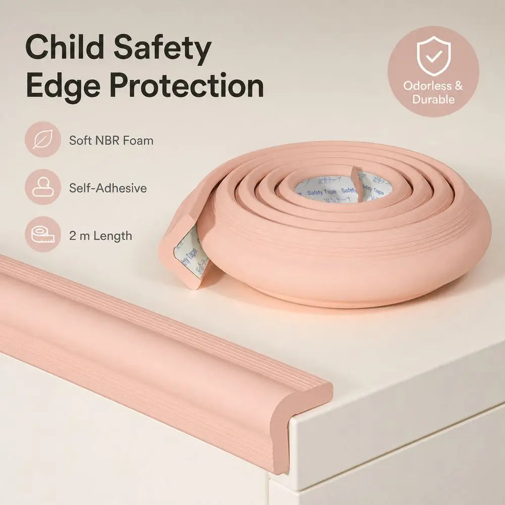 NBR L-Shaped Self-Adhesive Safety Edge & Corner Guard – 2m