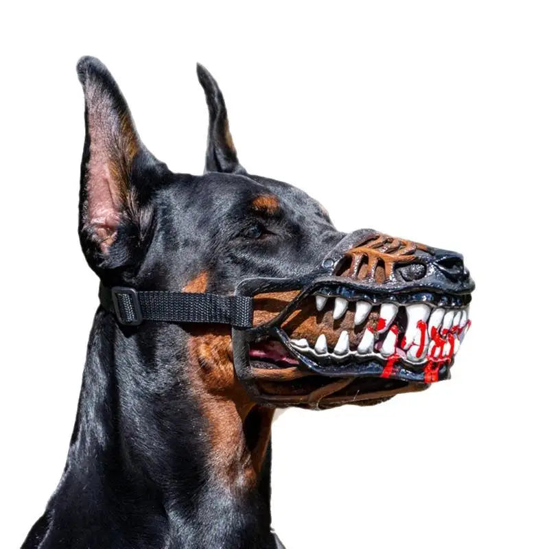 Dog Dinosaur Halloween Costume Muzzle | Soft Latex, Movable Jaw