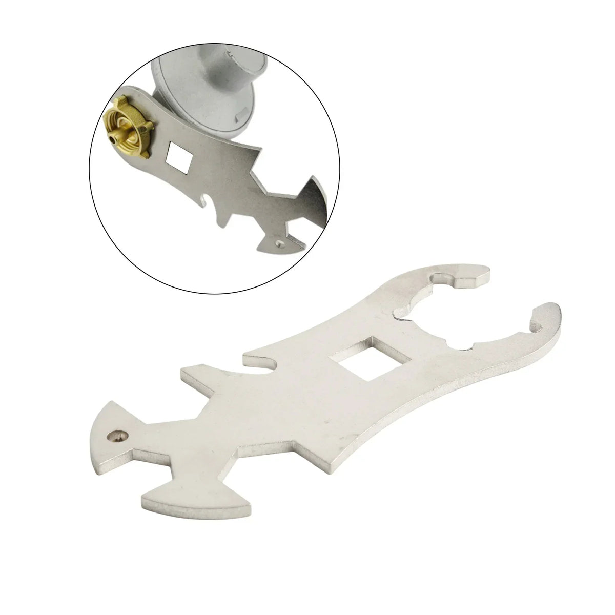 DAZZLEEX Gas Bottle Wrench – Stainless Steel 13–19mm
