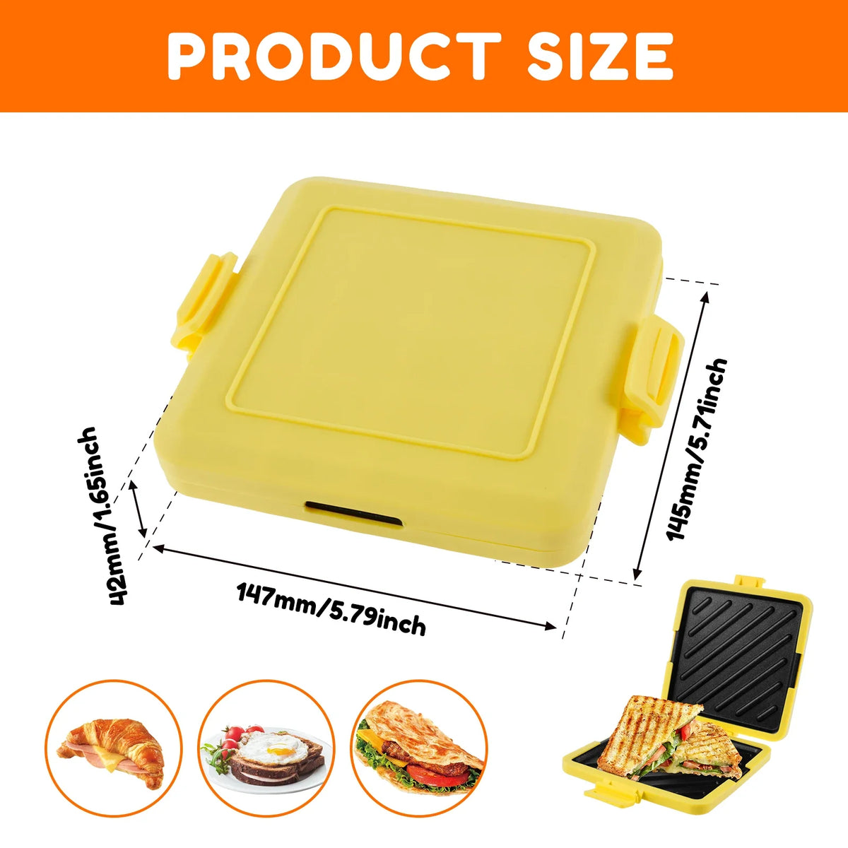 Nixie Microwave Sandwich Maker – Nonstick Crispy Toastie