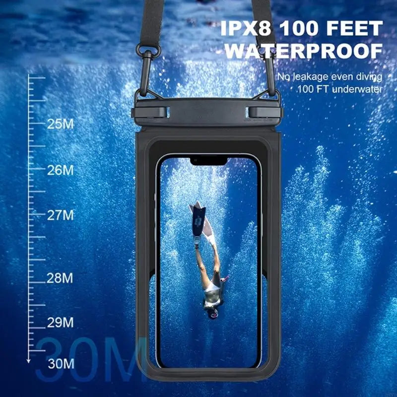 Waterproof Phone Dry Bag – Double Compartment & Lanyard