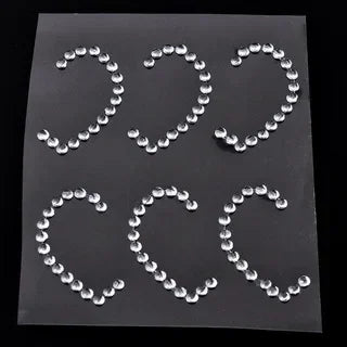 Rhinestone Face & Eye Gem Stickers – 15 Sheets Crystal Body Art